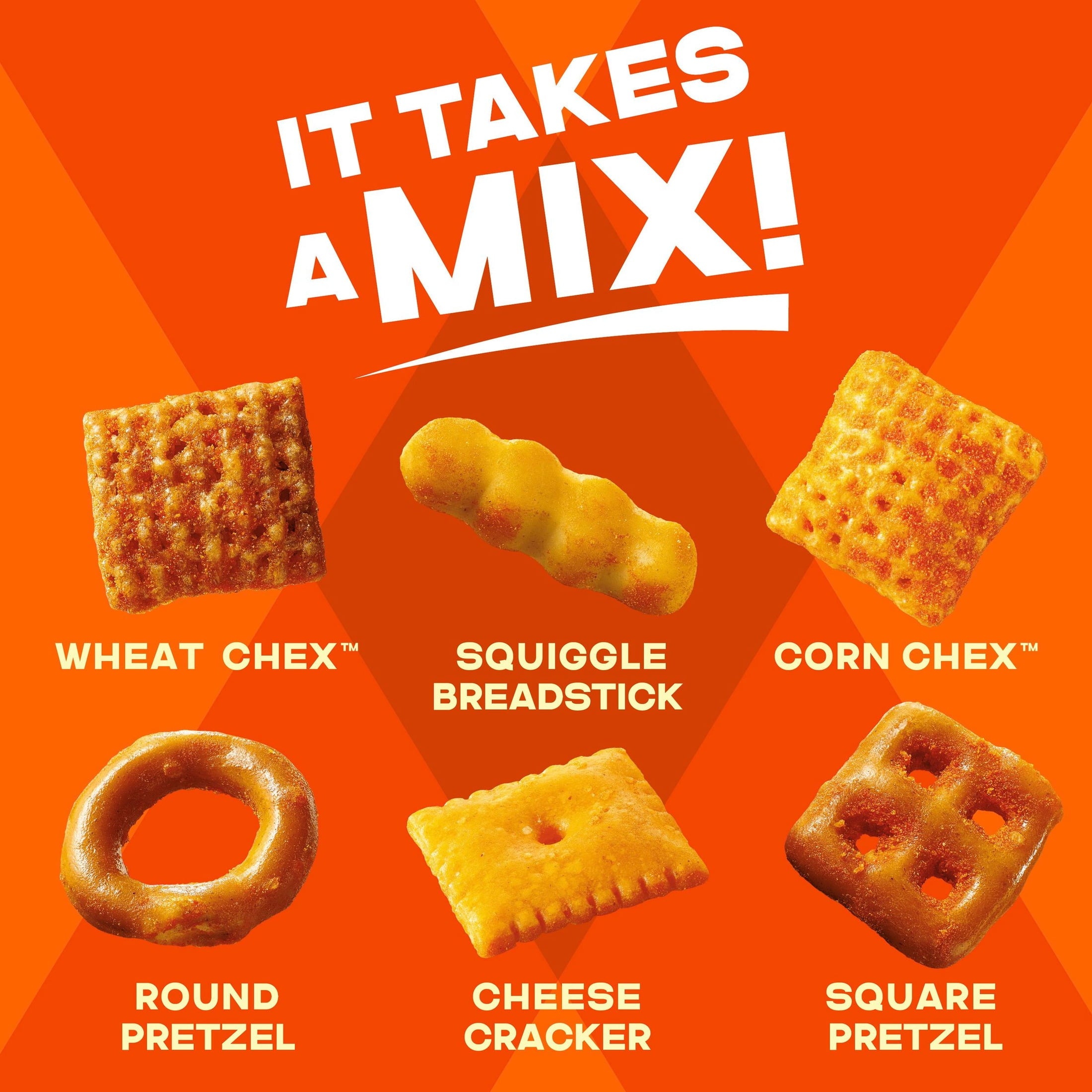 Chex Mix Cheddar Snack Mix, Salty Snacks Tub, 20 oz — grocery product, view 2
