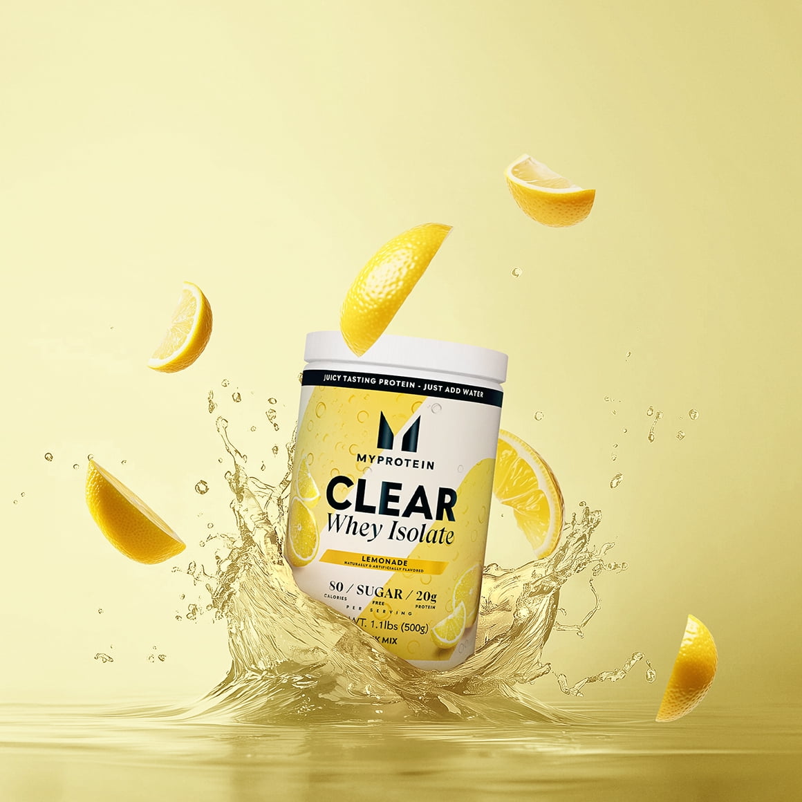 Myprotein Clear Whey Protein Isolate Powder, Lemonade, 20 Servings (1.1 lbs) — sports nutrition product, view 5