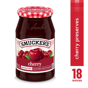(4 pack) Smucker’s Cherry Preserves, 12 oz Jar — grocery product, view 3