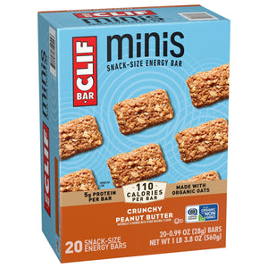 CLIF BAR Minis Crunchy Peanut Butter Flavor Snack-Size Energy Bars, 20ct — grocery product, view 10