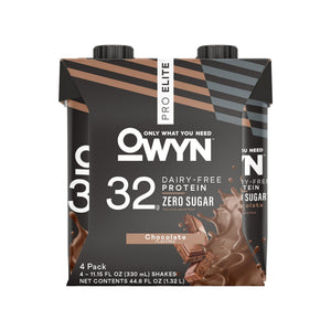 (3 pack) OWYN 32g Pro Elite Chocolate Flavored Protein Shake - 11.15 fl oz, 4 Count — sports nutrition product, view 2