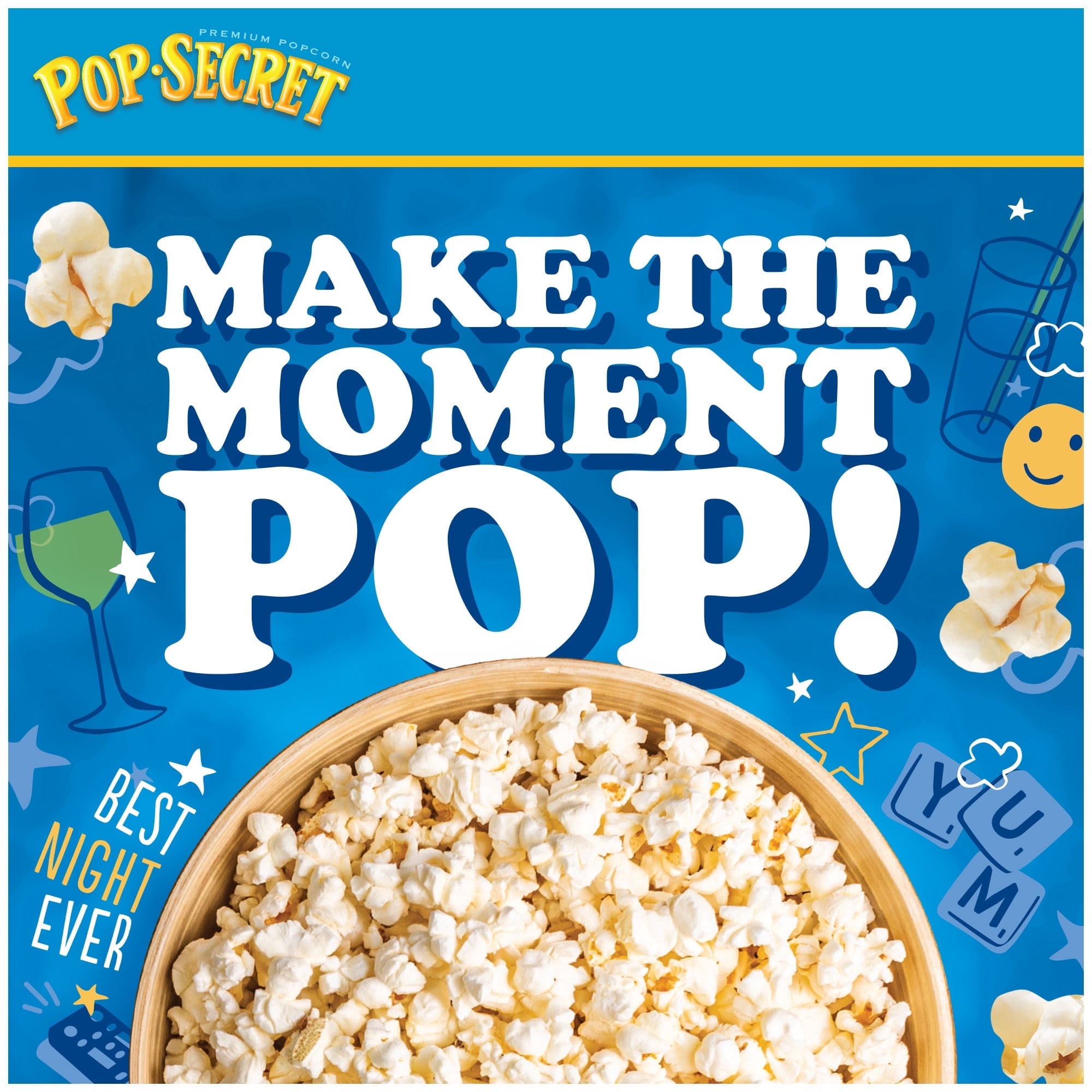 Pop Secret Microwave Popcorn, Movie Theater Butter Flavor, 3 oz Sharing Bags, 18 Ct — grocery product, view 2