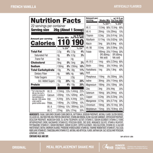 SlimFast Original French Vanilla Meal Replacement Shake Mix, 10g Protein, 22 Servings — sports nutrition product, view 5