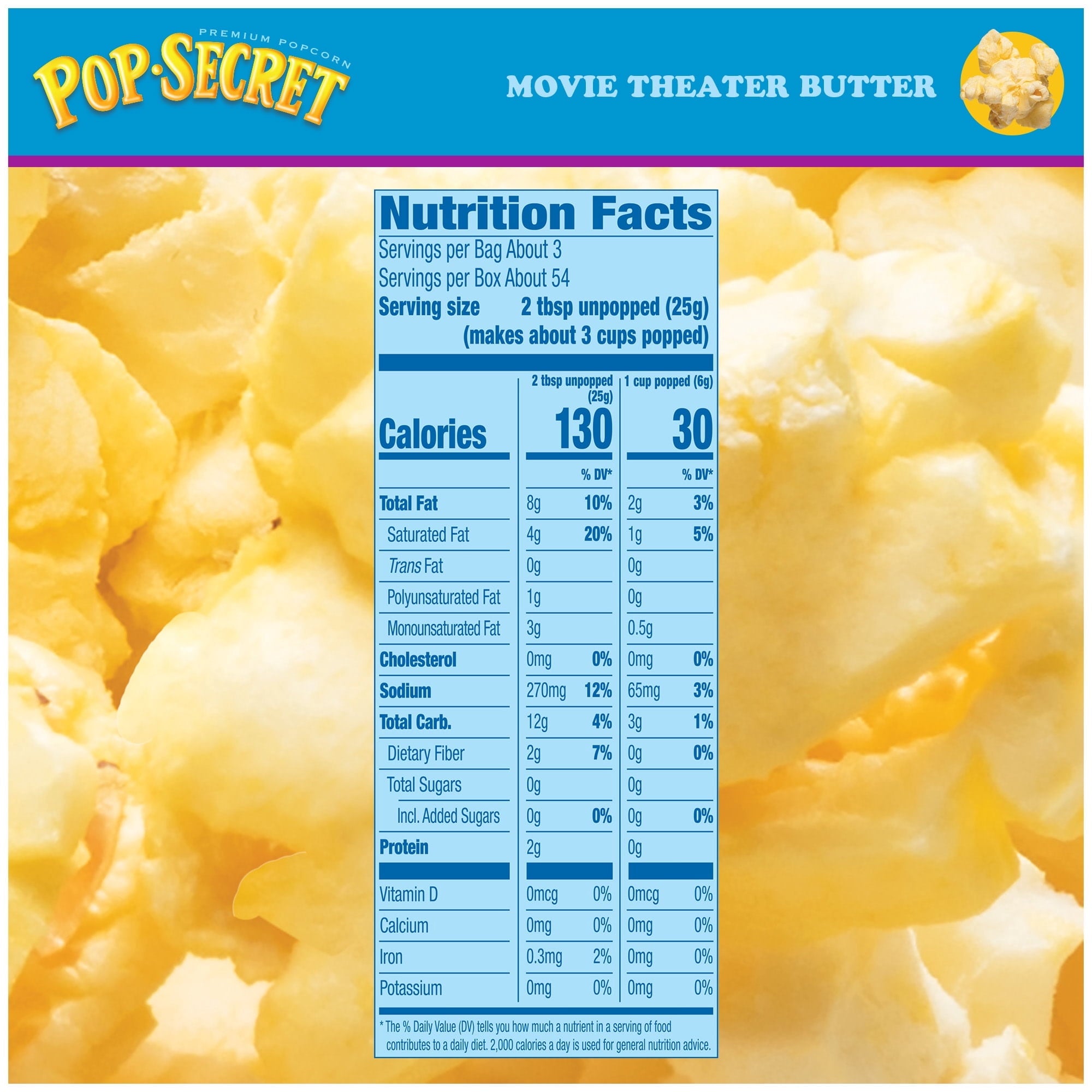 Pop Secret Microwave Popcorn, Movie Theater Butter Flavor, 3 oz Sharing Bags, 18 Ct — grocery product, view 6
