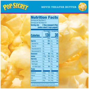 Pop Secret Microwave Popcorn, Movie Theater Butter Flavor, 3 oz Sharing Bags, 18 Ct — grocery product, view 6