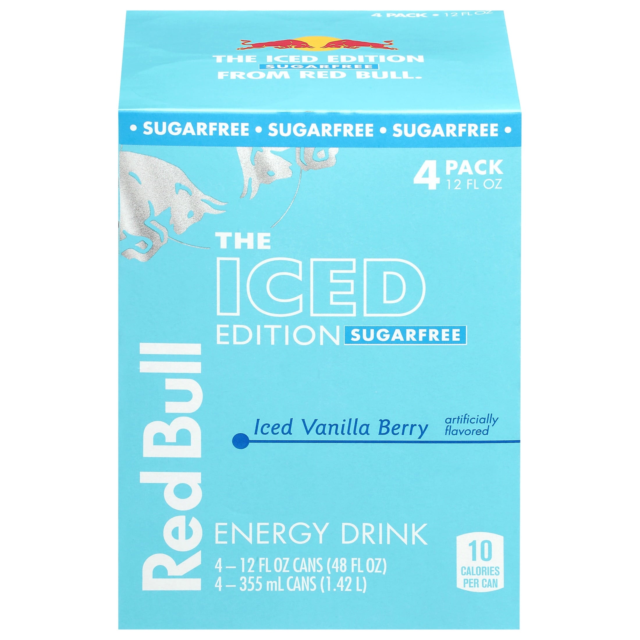 Red Bull Iced Edition Sugarfree Energy Drink, Iced Vanilla Berry, 12 fl. oz. — coffee and drinks product, view 12