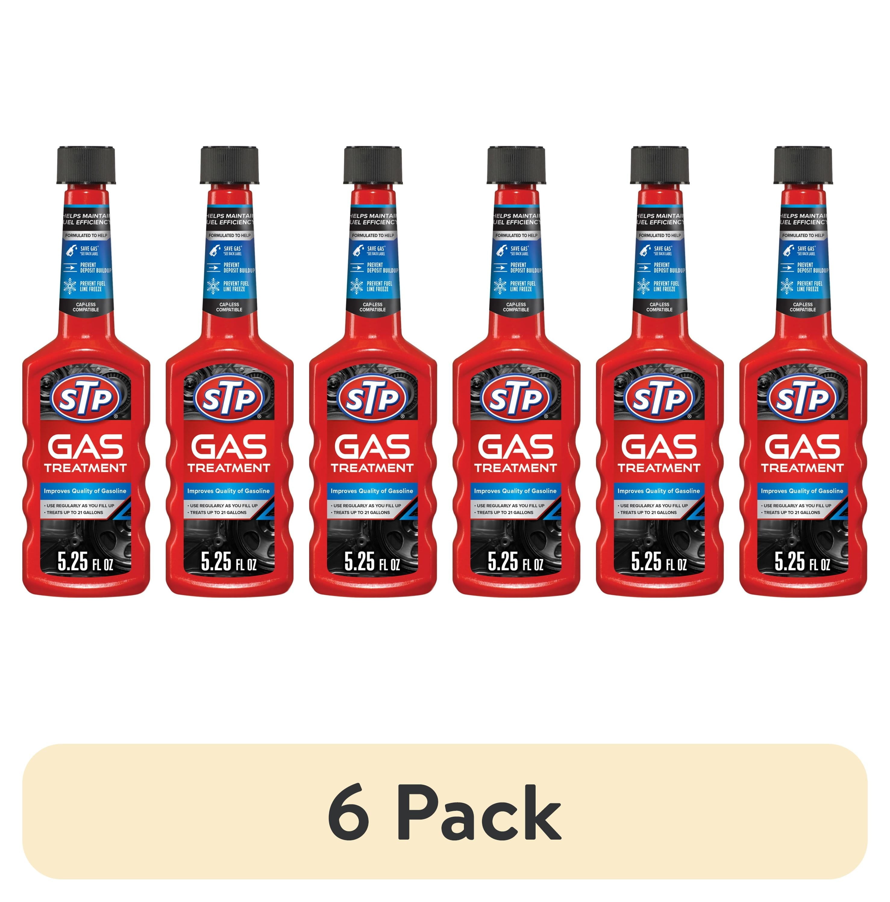 (6 pack) STP Super Concentrated Gas Treatment 5.25 fl oz - Automotive Fuel Additive for Cars and Boats — automotive product