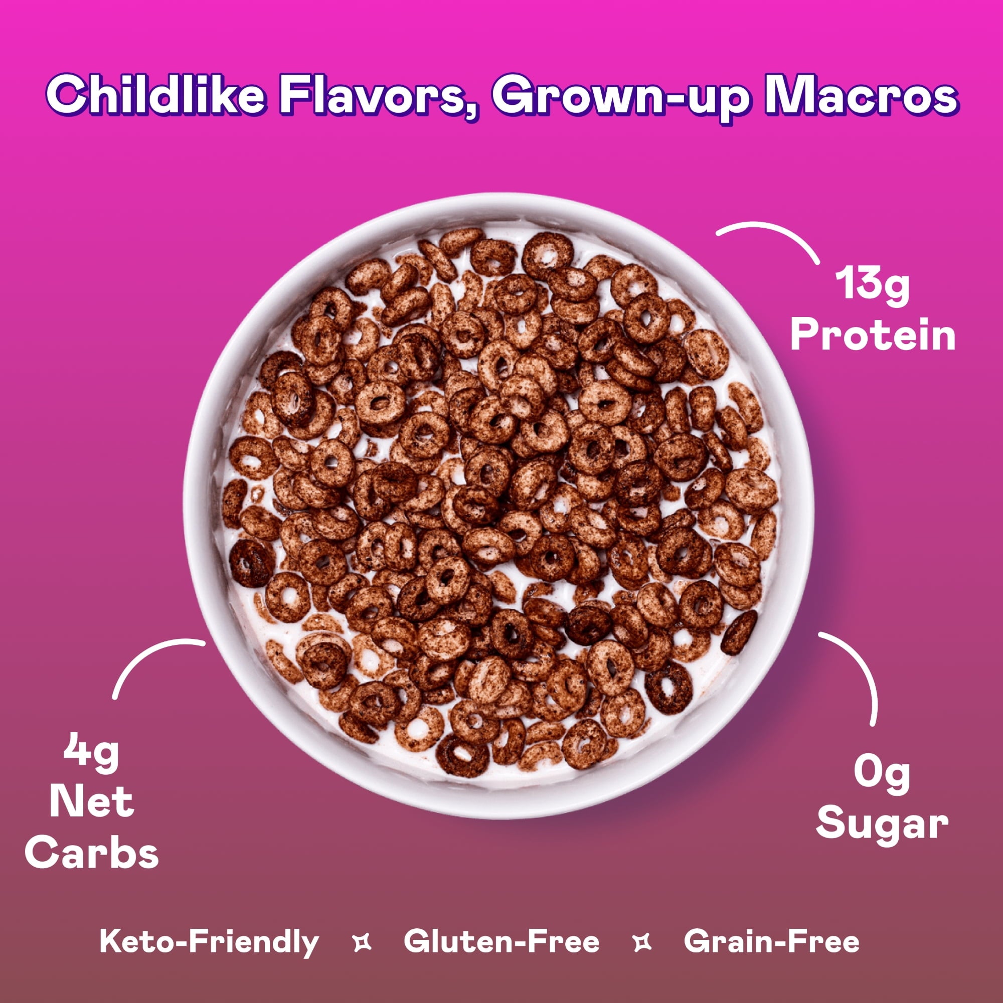 Magic Spoon Cocoa Grain-Free Breakfast Cereal, 7 oz Box — coffee and drinks product, view 2