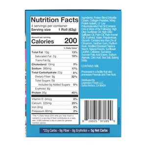 Legendary Foods Protein Sweet Roll - Cinnamon 4 Pk — sports nutrition product, view 10