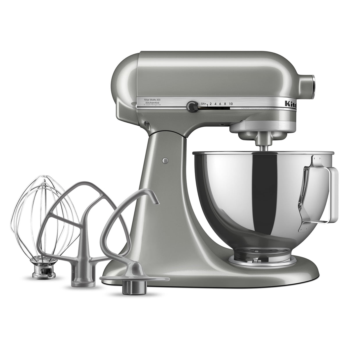 KitchenAid Deluxe Series 4.5 Quart Tilt-Head Stand Mixer with Stainless Bowl - image 3 of 5
