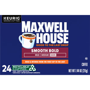 Maxwell House Smooth Bold Roast Coffee K-Cup Pods, 24 ct Box — coffee and drinks product, view 11