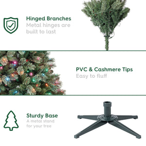 7.5' Pre-Lit Liberty Cashmere Pine Green Artificial Christmas Tree with Color-Changing LED Lights - image 6 of 6