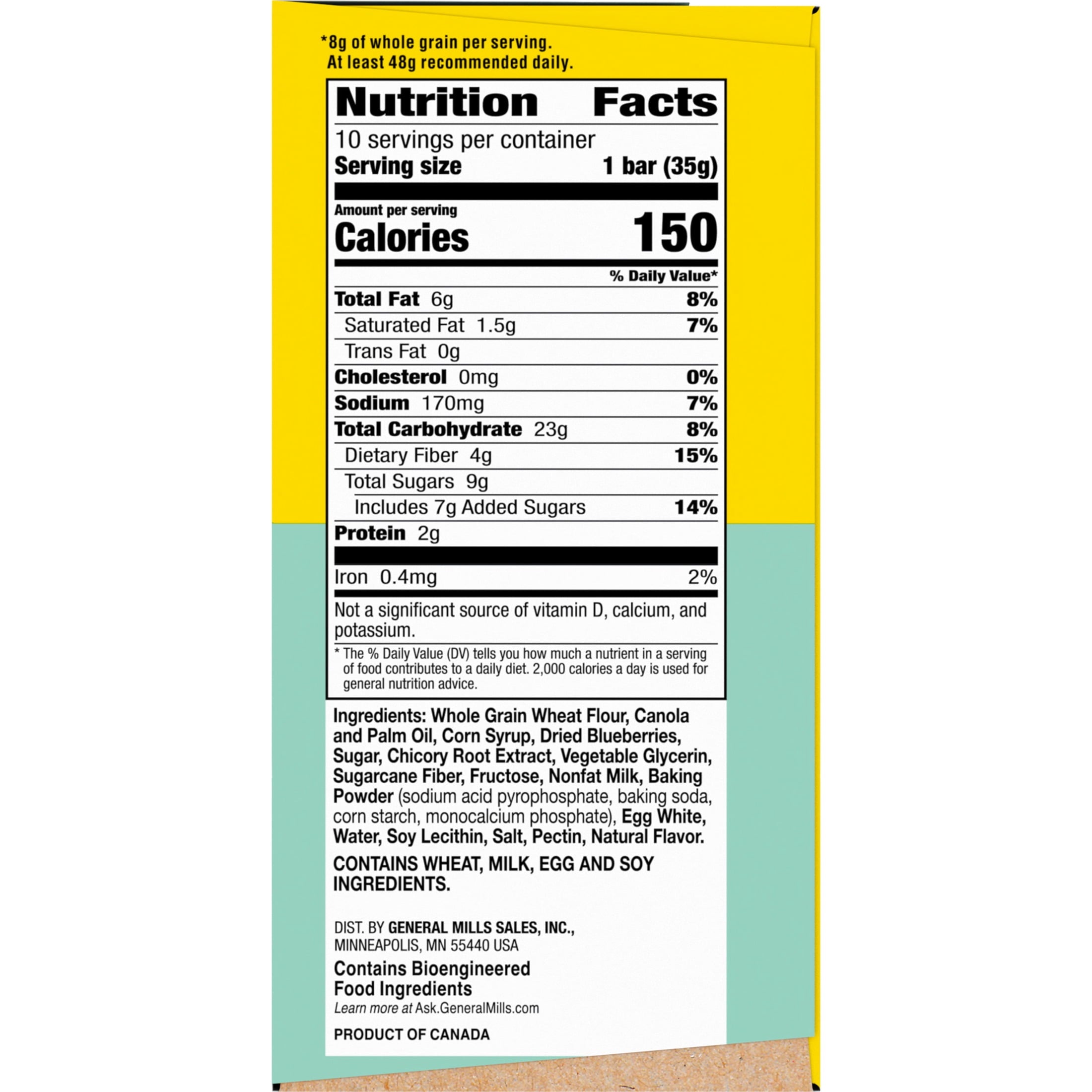 Nature Valley Soft Baked Muffin Bars, Blueberry, Snack Bars, 10 Bars, 12.4 oz — grocery product, view 6