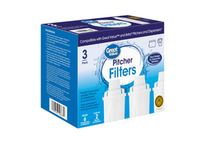 Great Value Water Filters, Fits Great Value & Brita Pitchers, Replacement 3 Pack — home and garden product, view 13