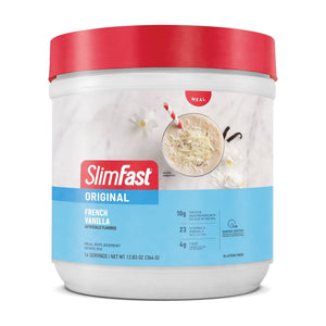 (3 pack) SlimFast Original Meal Replacement Shake Powder, French Vanilla, 12.83 oz — sports nutrition product, view 2