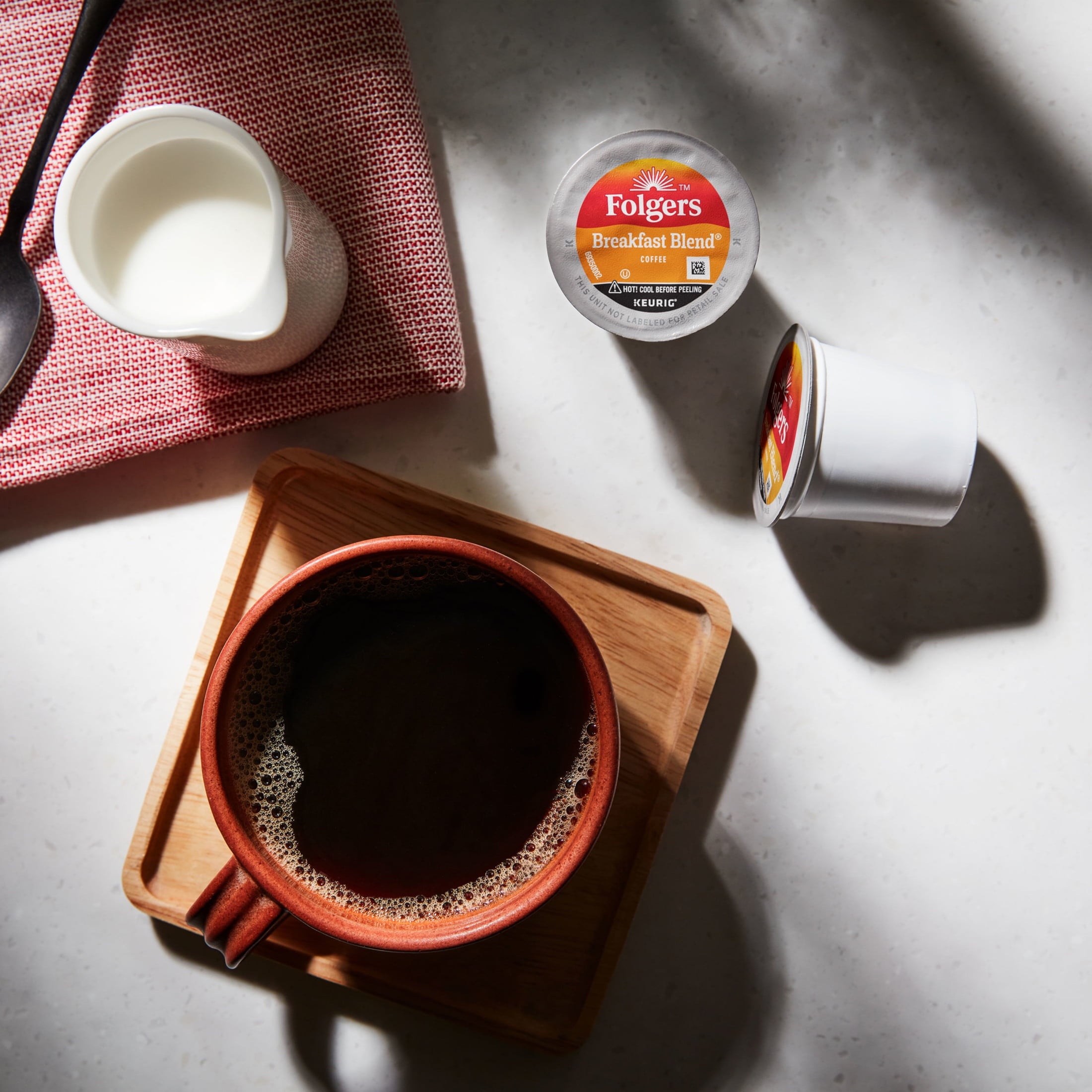 Folgers Breakfast Blend, Mild Roast Coffee, Keurig K Cup Pods, 48 Count Box — coffee and drinks product, view 7