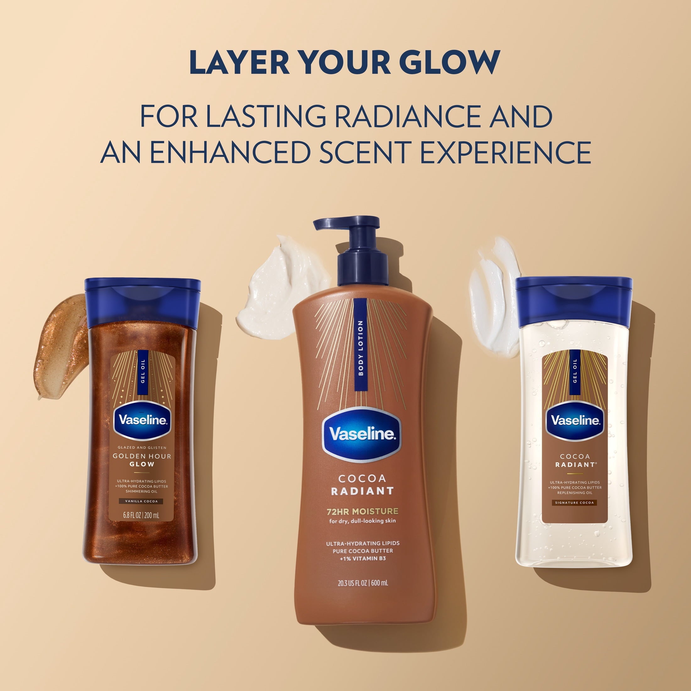 Vaseline Cocoa Radiant Body Lotion Cocoa for Dry Skin Cocoa Radiant Lotion Made — health and personal care product, view 8
