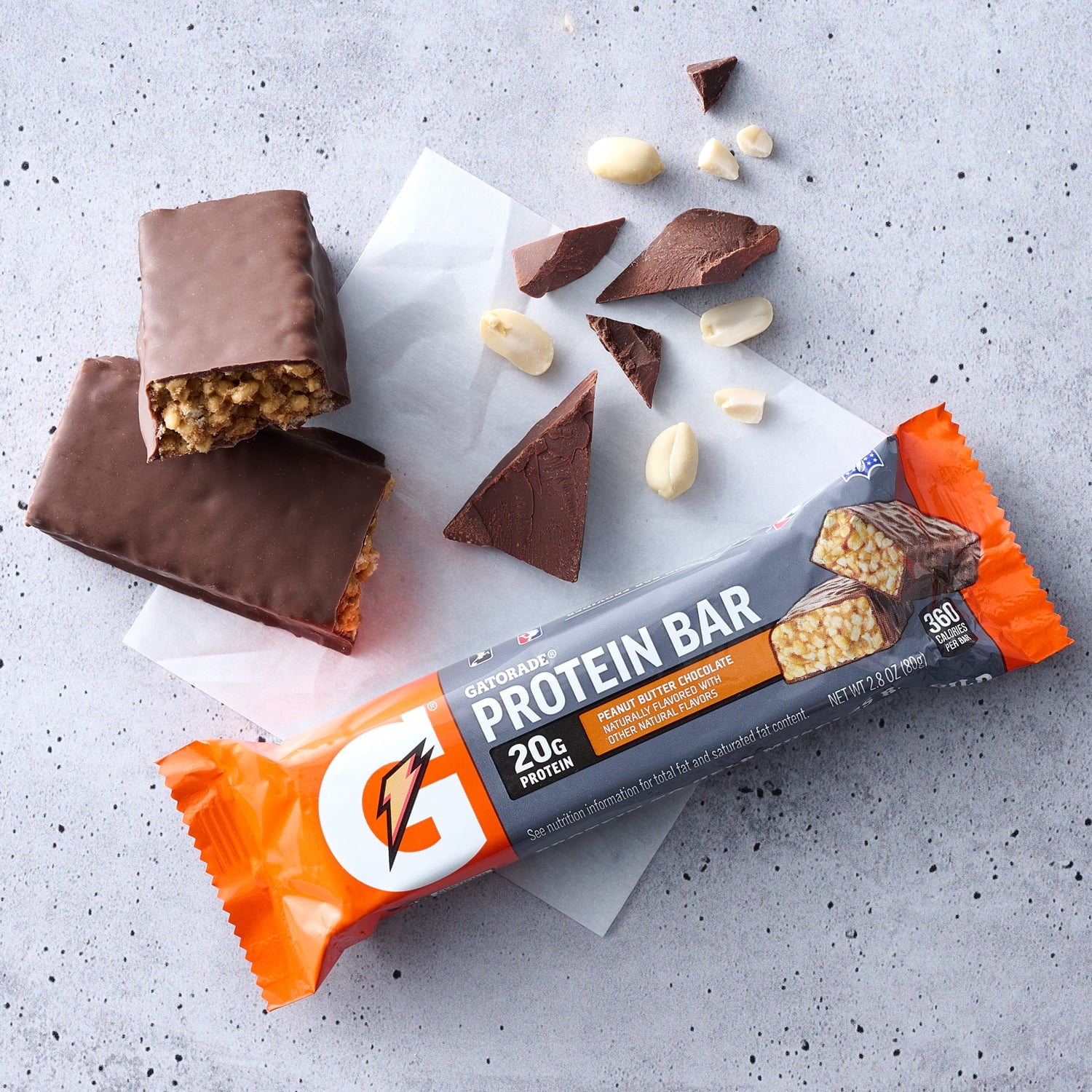 Gatorade Whey Protein Recover Bars, Peanut Butter Chocolate, 6 Ct — coffee and drinks product, view 4