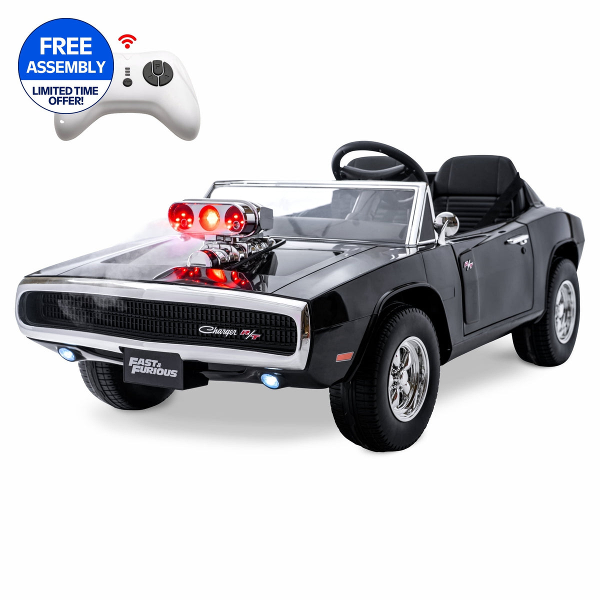 Ride On Fast & Furious Dodge Charger 12V Kids by Hyper Toy Company - image 2 of 6