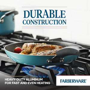 (3 pack) Farberware Easy Clean 12-Piece Nonstick Cookware Set with Cooking Tools - image 3 of 6