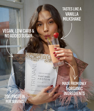 Truvani Vegan Pea Protein Powder | Vanilla | 20g Organic Plant Based Protein | 10 — sports nutrition product, view 3
