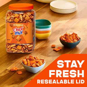 Chex Mix Cheddar Snack Mix, Salty Snacks Tub, 20 oz — grocery product, view 5