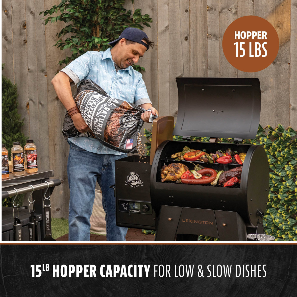 Pit Boss Lexington Wood Fired Pellet Grill and Smoker with Flame Broiler - image 6 of 6