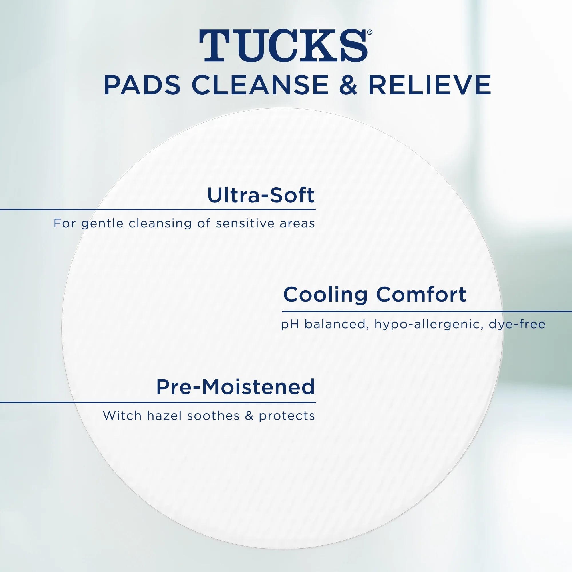 TUCKS Medicated Cooling Pads with Witch Hazel for Hemorrhoid Relief, 100 Count — health and personal care product, view 6