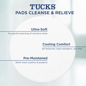 TUCKS Medicated Cooling Pads with Witch Hazel for Hemorrhoid Relief, 100 Count — health and personal care product, view 6