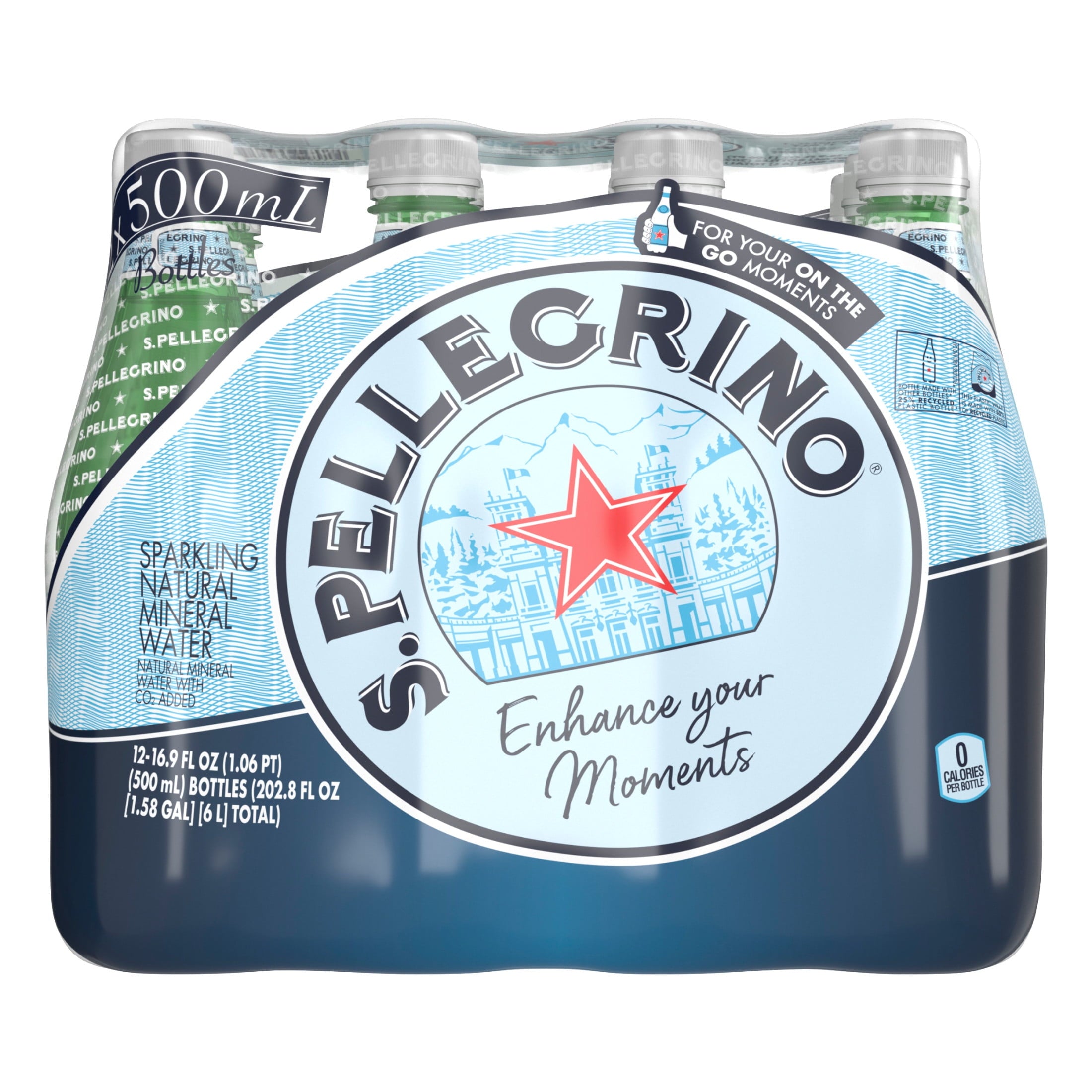 Sanpellegrino S.Pellegrino Sparkling Natural Mineral Water, 16.9 fl oz. — coffee and drinks product, view 9