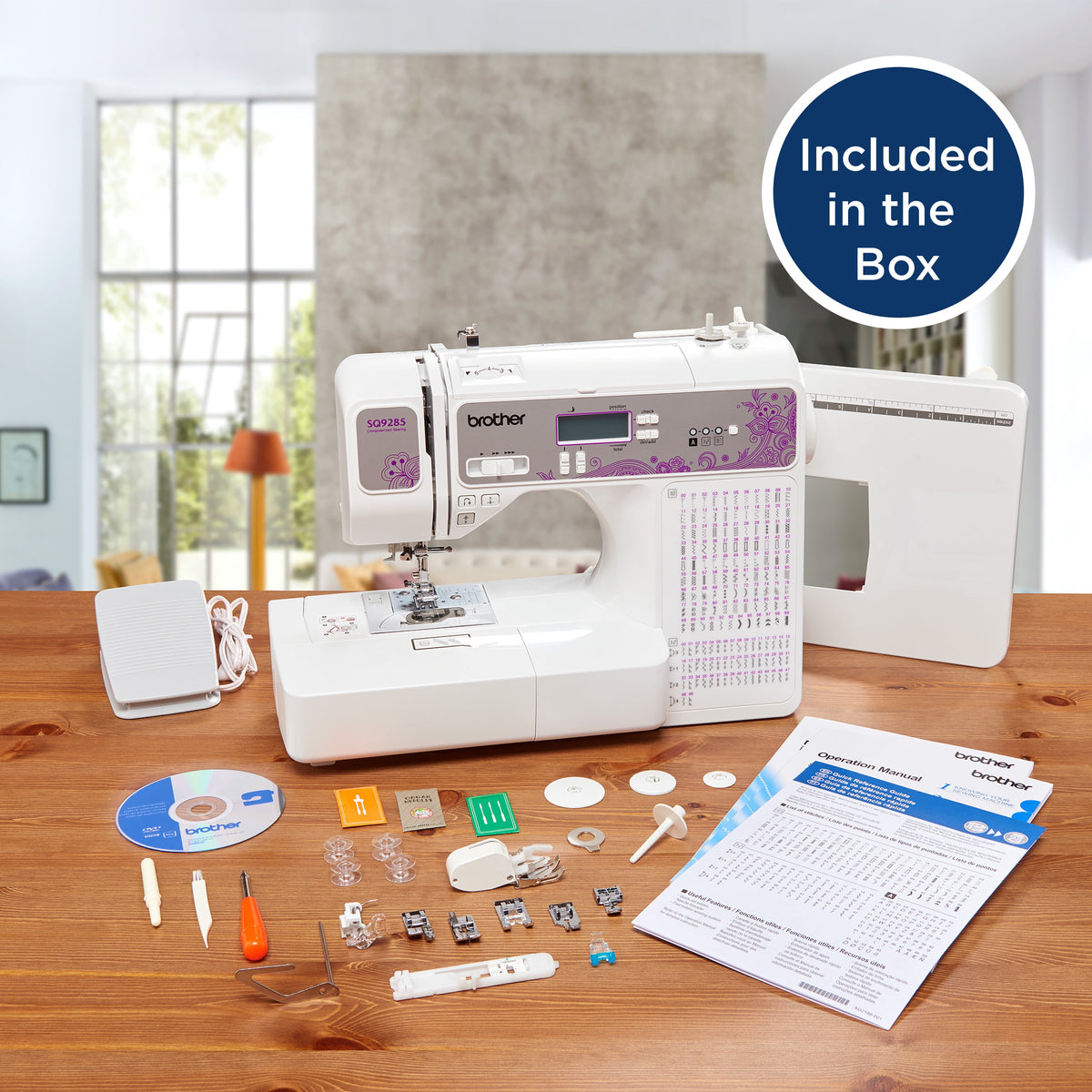 Brother  SQ9285 Computerized Sewing and Quilting Machine with Wide Table - image 4 of 6