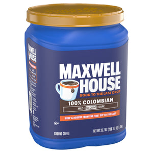 Maxwell House 100% Colombian Ground Coffee, 35.7 oz Canister — coffee and drinks product, view 10