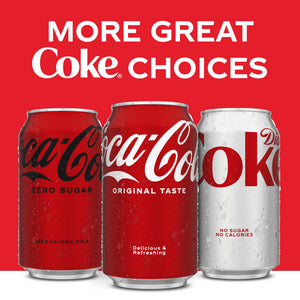 Coca-Cola Soda Pop Cans, 12 fl oz, 24 Pack — coffee and drinks product, view 9