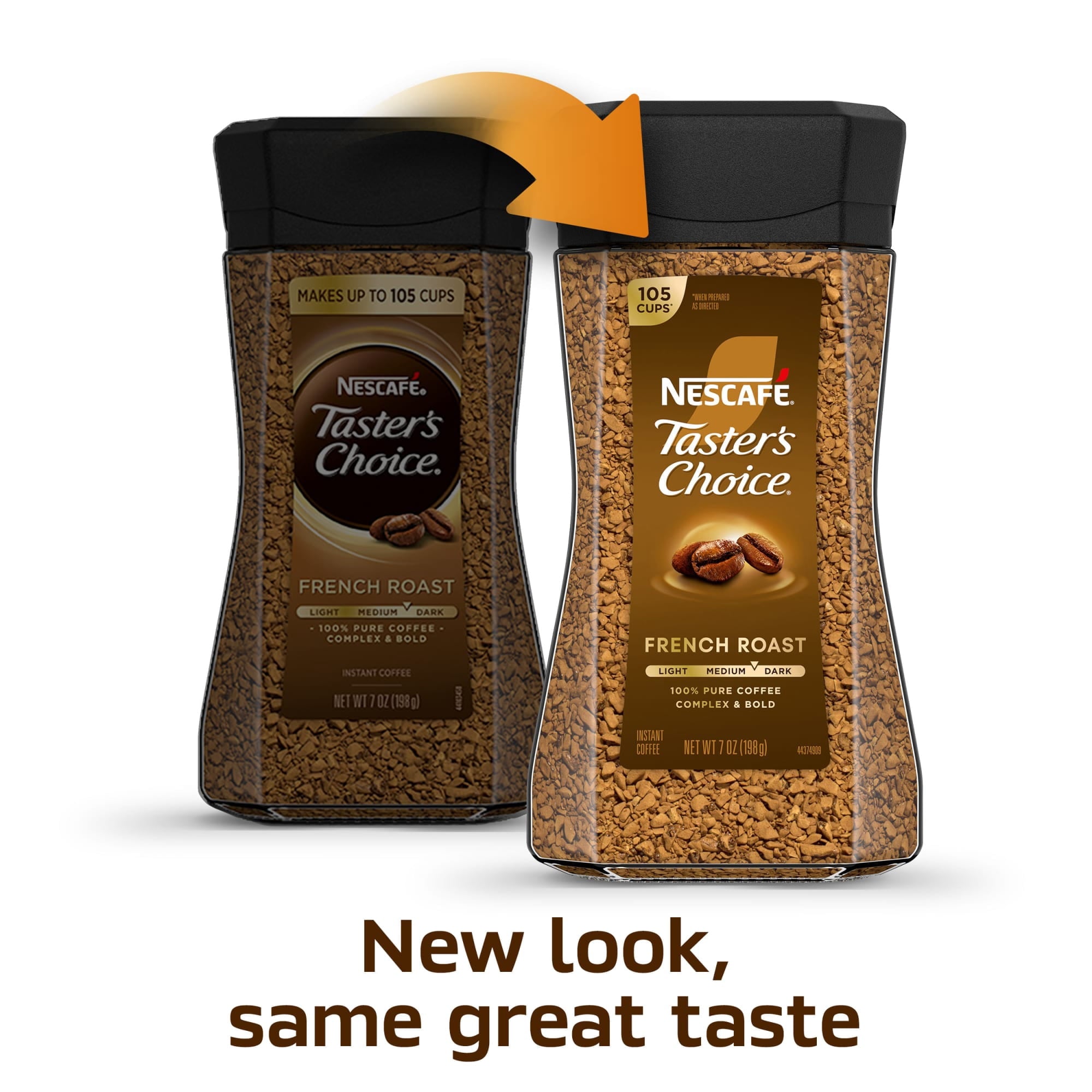 NESCAFÉ Taster's Choice French Roast, Dark Roast Coffee, Instant Coffee, 7 oz, 1 Jar — coffee and drinks product, view 2