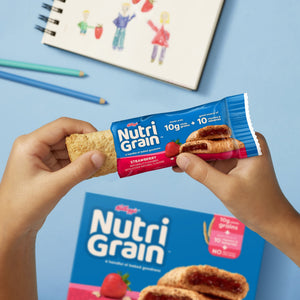 Nutri-Grain Breakfast Bars, Made with 10g Whole Grains, Snack Bars, Strawberry, 20.8oz Box — grocery product, view 6