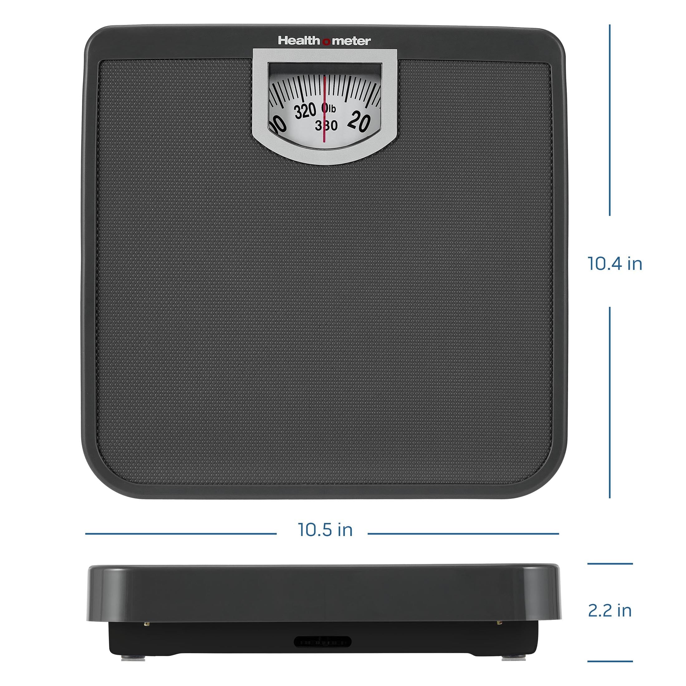 Health o meter Compact Dial Bathroom Scale, 330 lb. Capacity — health and personal care product, view 7