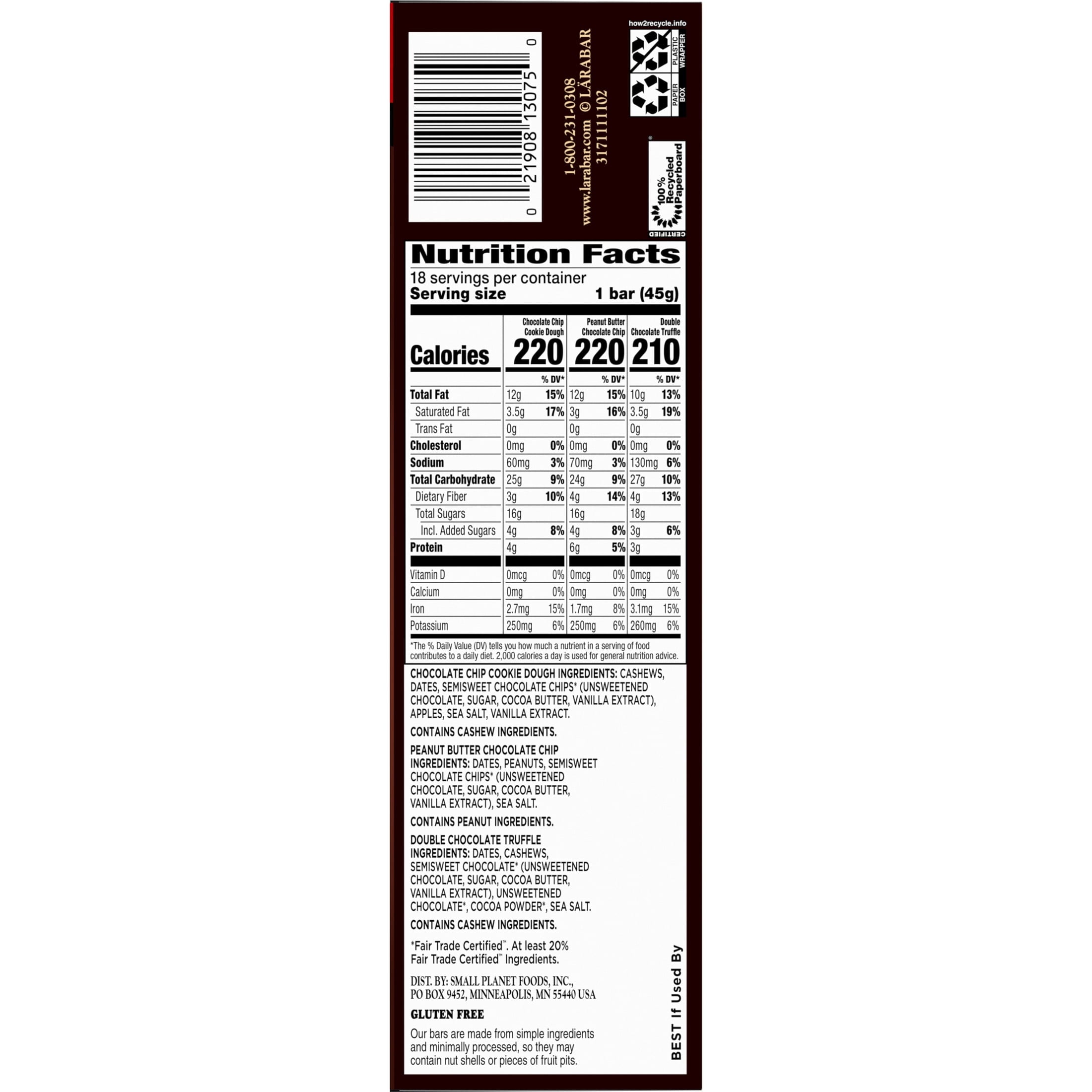 Larabar Fruit and Nut Bars Variety Pack, Gluten Free and Vegan, 28.8 oz, 18 Count — grocery product, view 10