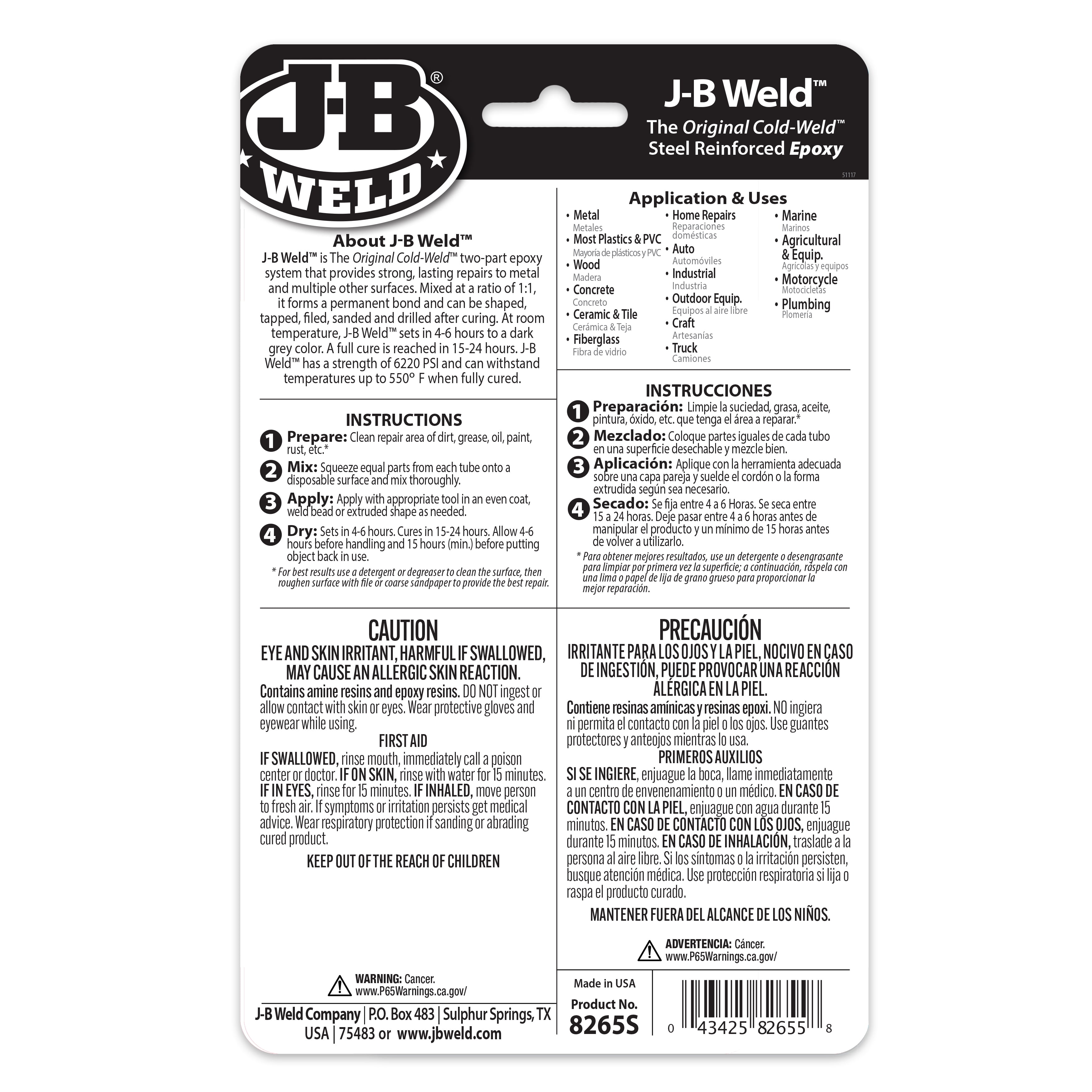 J-B Weld Twin Tube - 2 oz dark gray — home and garden product, view 2