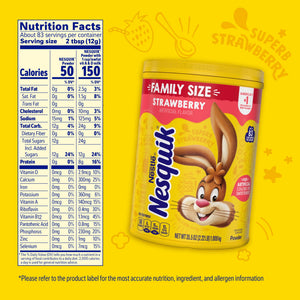 Nestle Nesquik Strawberry Flavor Powder Drink Mix, 35.5 oz — coffee and drinks product, view 6