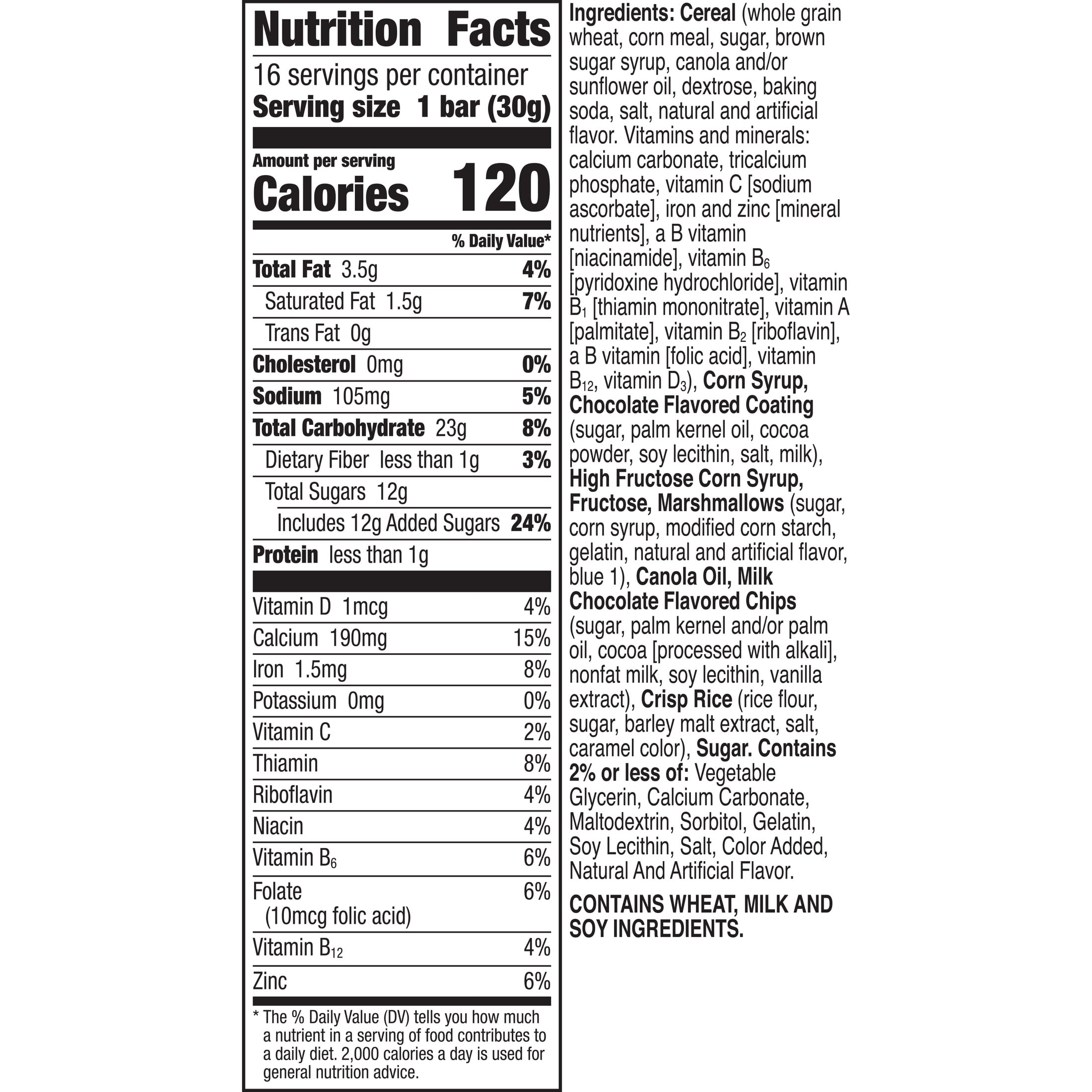 Golden Grahams Cereal Treat Bars, S'mores, Snack Bars, Value Pack, 16 Count, 16.96 oz — grocery product, view 5