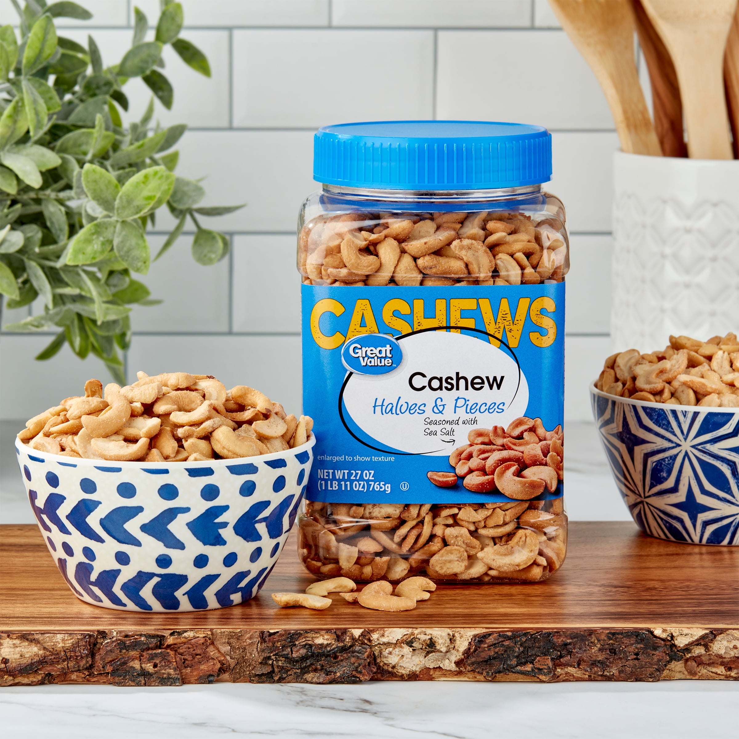 Great Value Cashew Halves & Pieces, 27 oz — grocery product, view 2