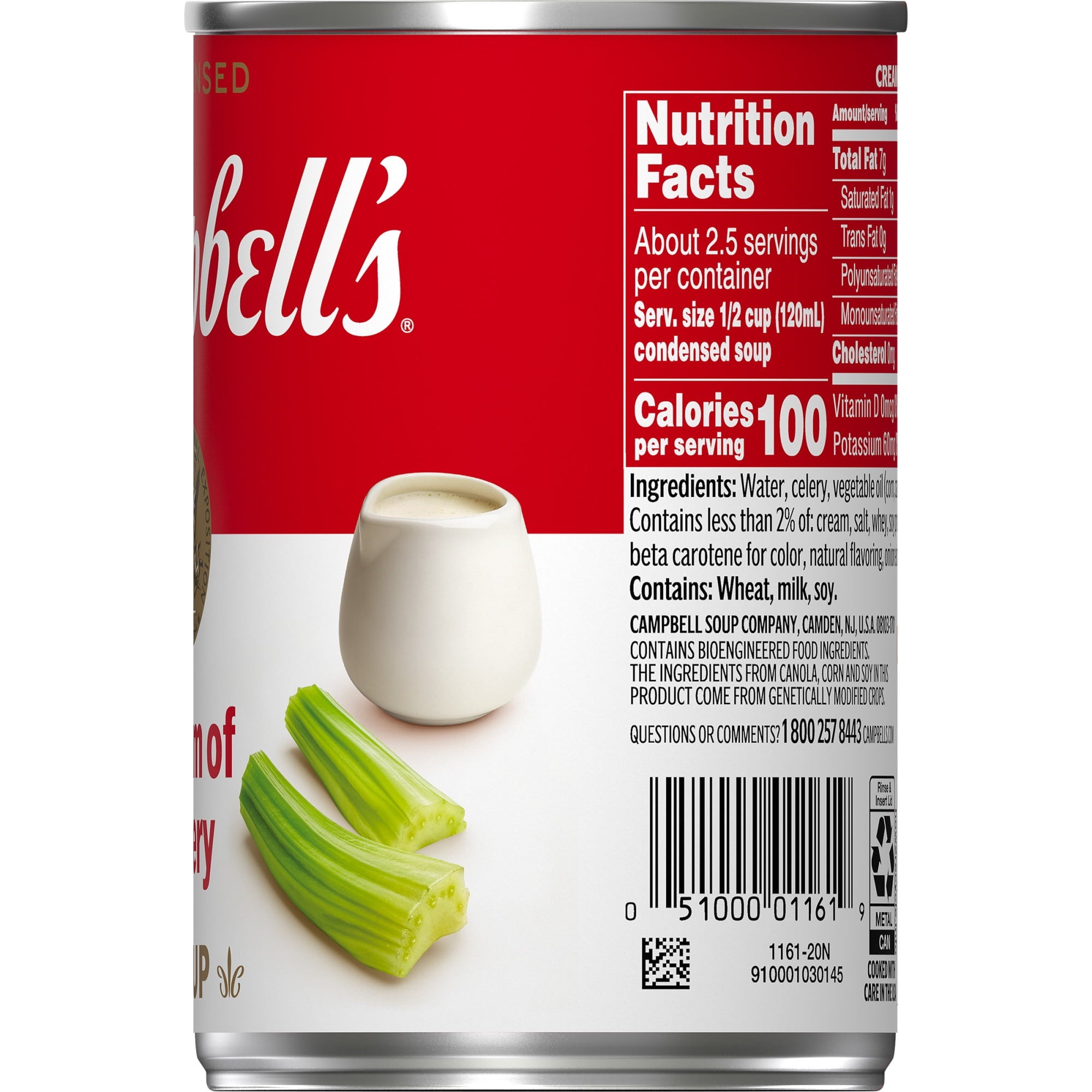 (12 pack) Campbell's Condensed Cream of Celery Soup, 10.5 oz Can (12 Pack) — grocery product, view 10