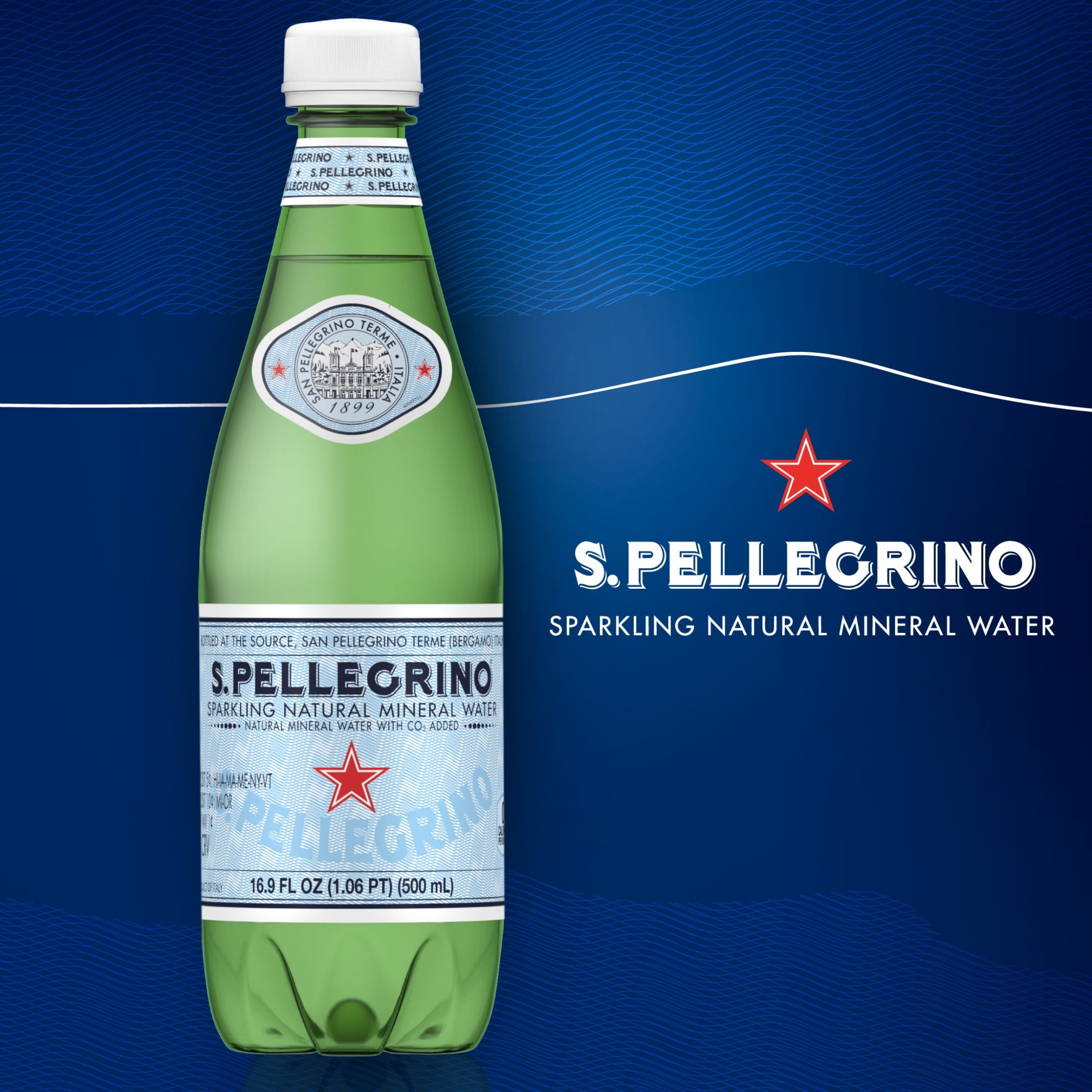 Sanpellegrino S.Pellegrino Sparkling Natural Mineral Water, 16.9 fl oz. — coffee and drinks product, view 3