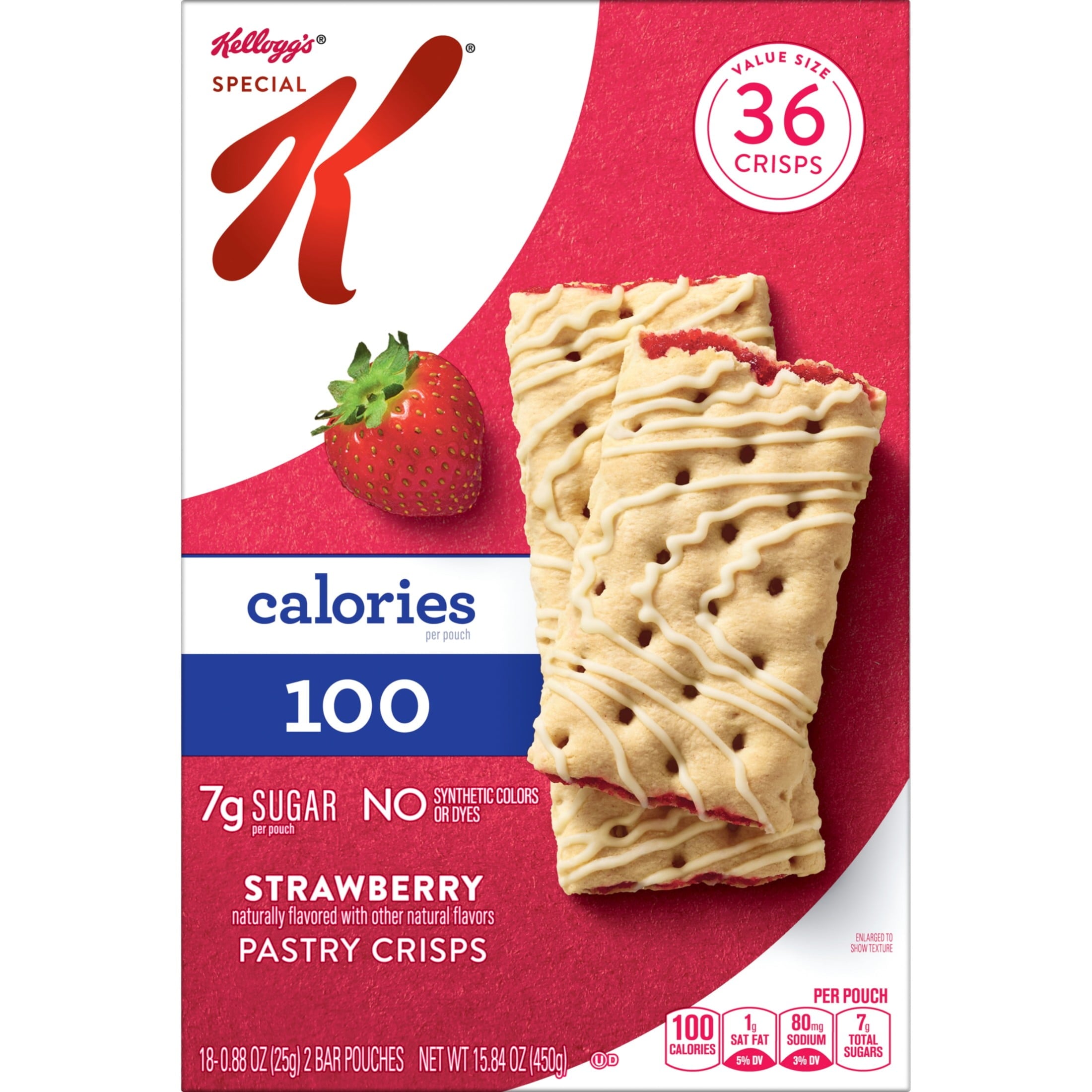 Special K Bar Strawberry Chewy Pastry Crisps, 100 Calories, 15.84 oz, 36 Count — grocery product, view 7
