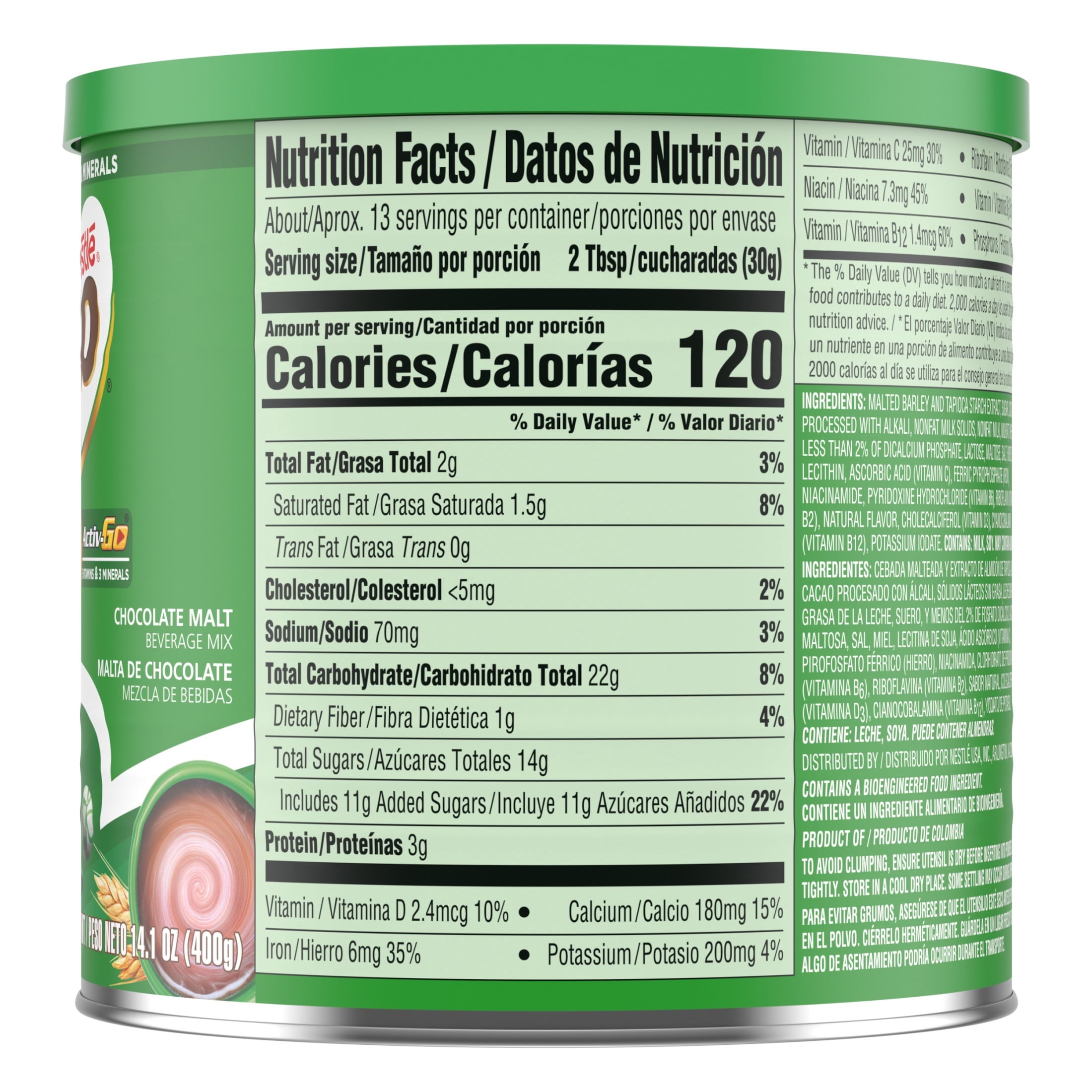 Nestle Milo Active Go Chocolate Malt Powder Drink Mix, 14.1 oz — coffee and drinks product, view 5