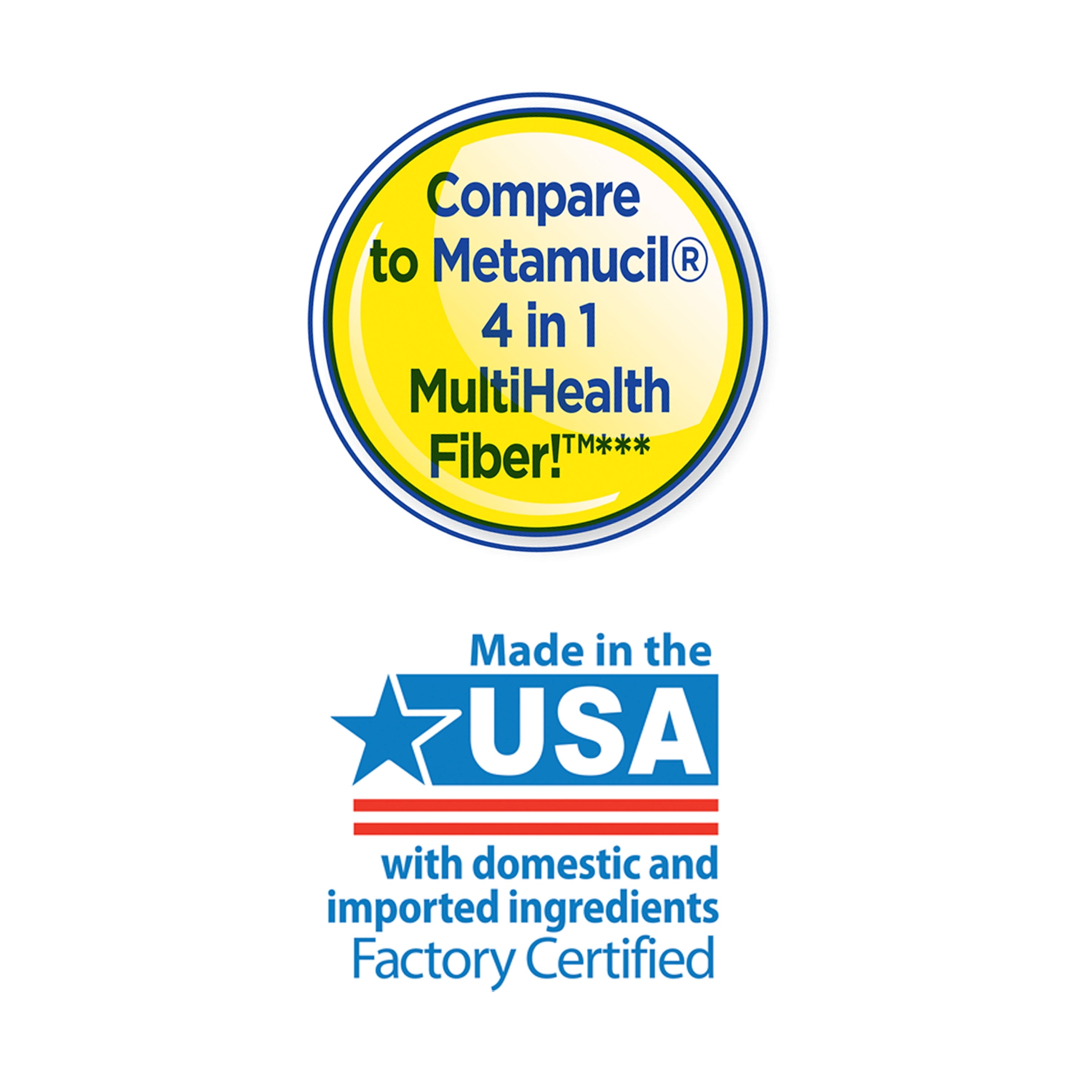 Equate Daily Fiber Powder, 29 oz, Unflavored, Compare to Metamucil 4-in-1 Multihealth Fiber — supplement pack, view 3