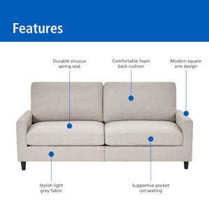 Mainstays 77 in Square Arm Sofa - image 3 of 6