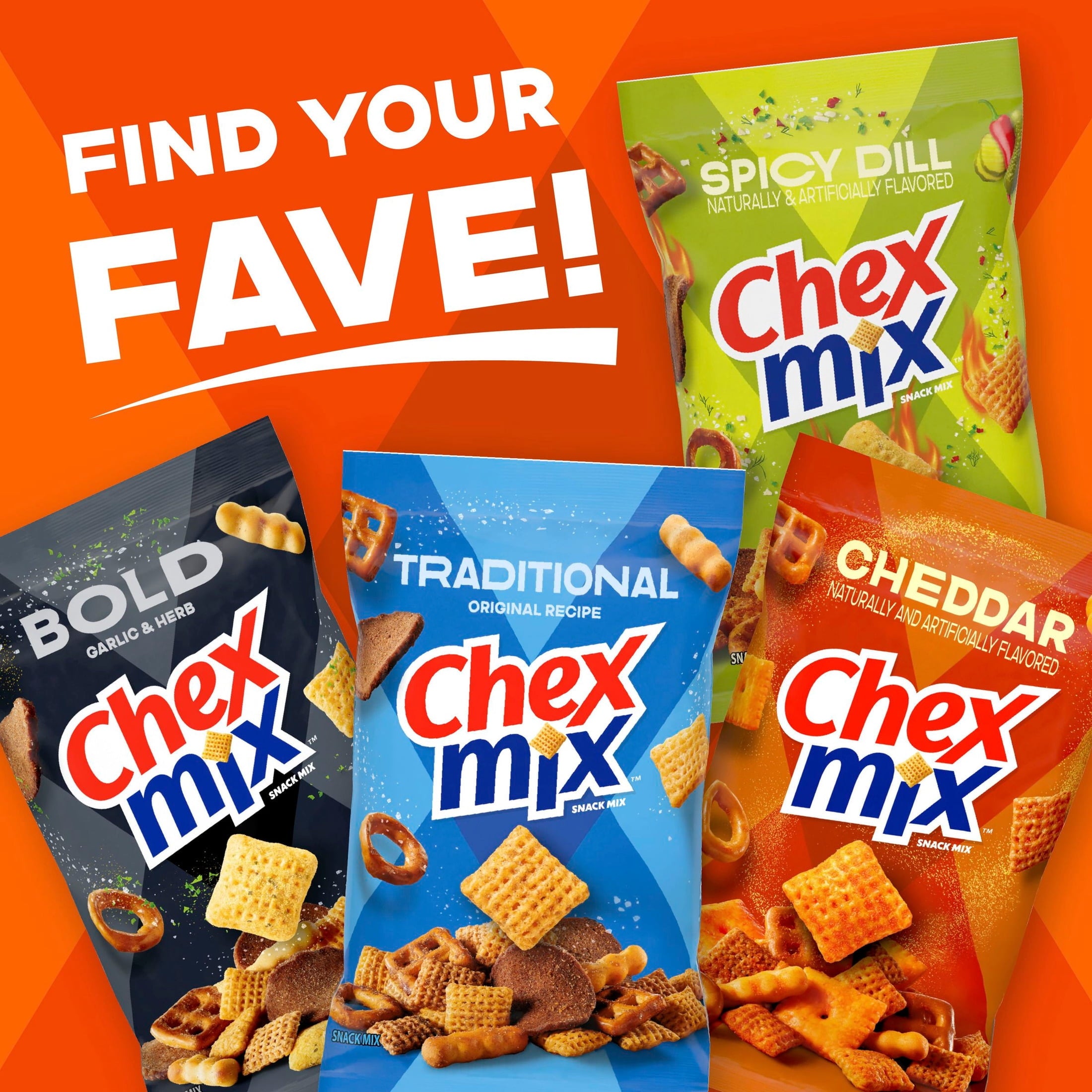 Chex Mix Cheddar Snack Mix, Salty Snacks Tub, 20 oz — grocery product, view 7