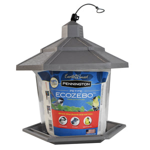 Pennington Earth Smart, Gray Plastic, Hopper Wild Bird Feeder, 2.5 lb. Capacity — home and garden product, view 10