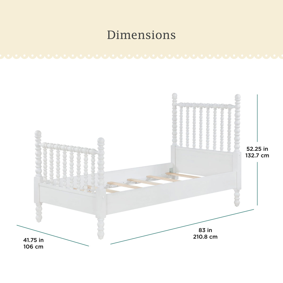 The Pioneer Woman Harper Twin Spindle Bed - image 3 of 6